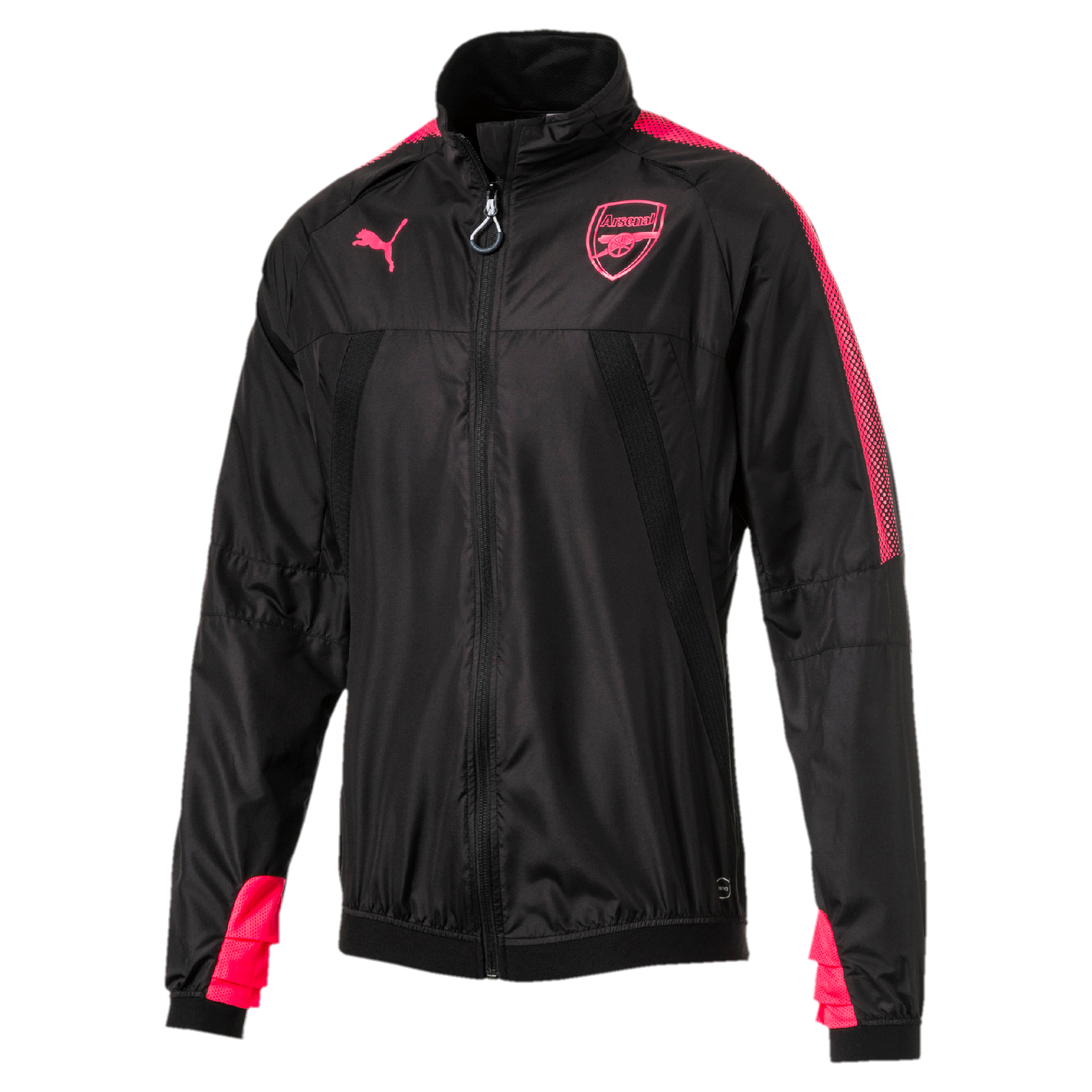2017/2018 PUMA ARSENAL VENT STADIUM JACKET - SVART