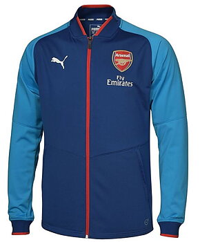 2017/2018 ARSENAL STADIUM JACKET - BLÅ