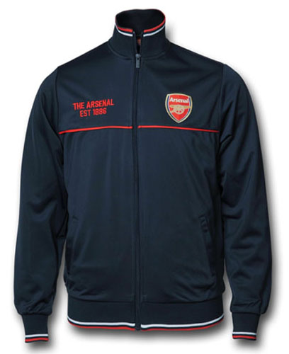 ZIP THRU RETRO JACKET - BLÅ