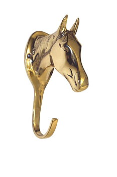 7015. Hook horsehead brass 