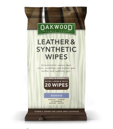 Oakwood leather & synth wipes 20st