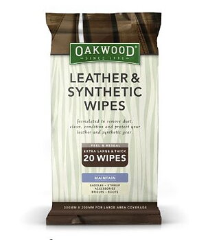 Oakwood leather & synth wipes 20st