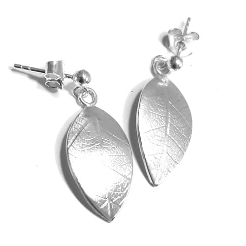 Silverearrings leaf