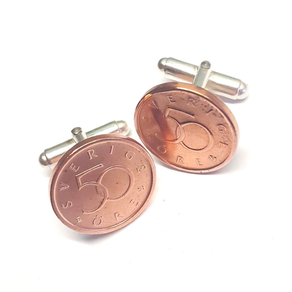 Cuff links with old coins - 2