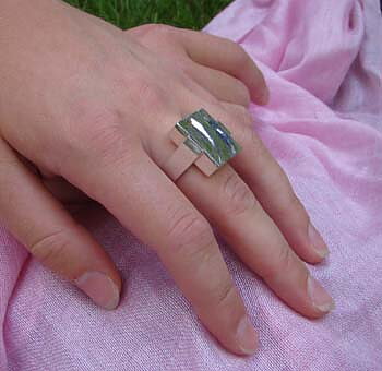Chunky silver ring