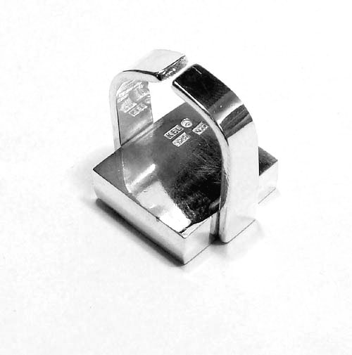 Chunky silver ring - 3