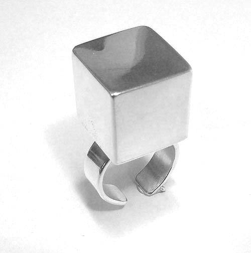 Silverring "box" - 2