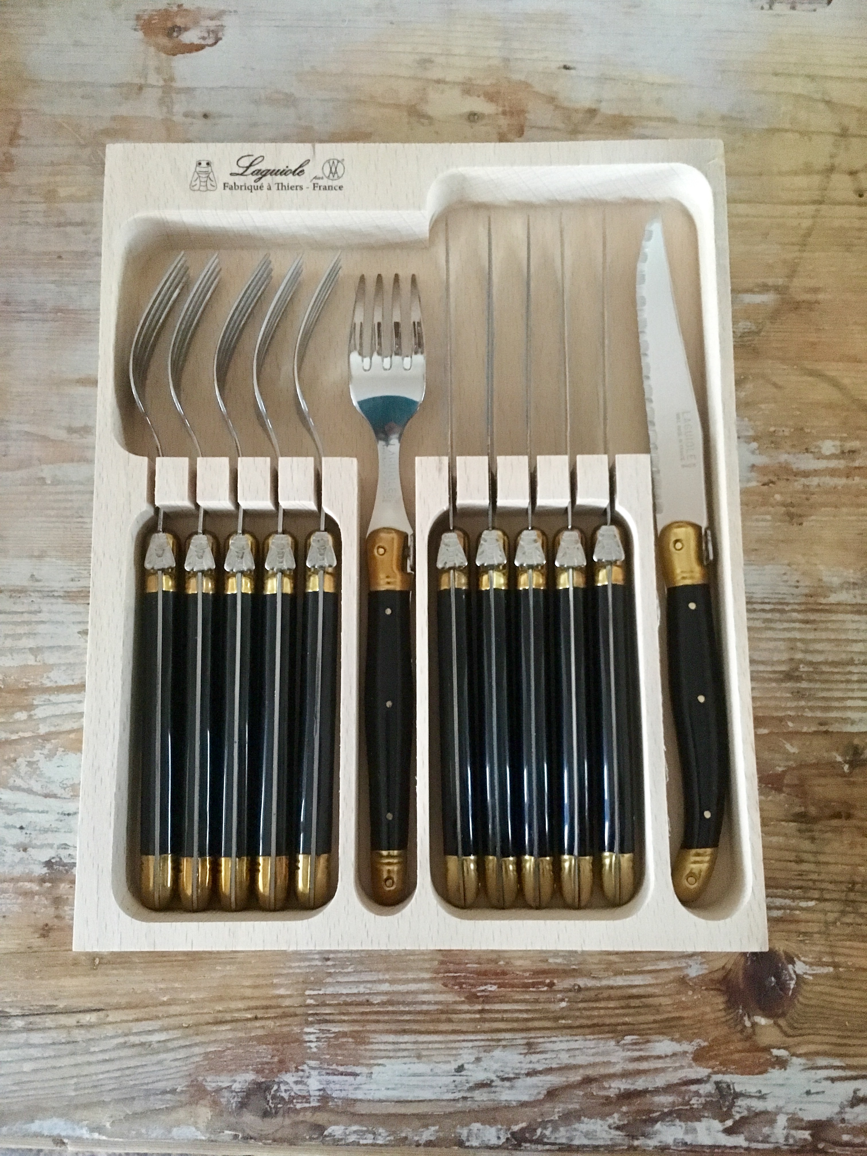 Bestickset 12 delar -  Laguiole André Verdier