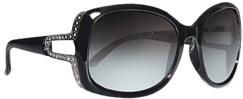 Svart med strass (art.6007)