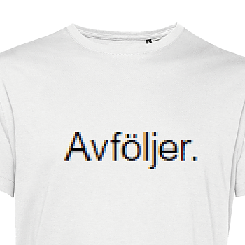AVFÖLJER. T-shirt vit Eko