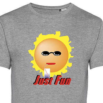 Just Fun T-shirt grå Eko