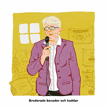 Broderade Bonader poster