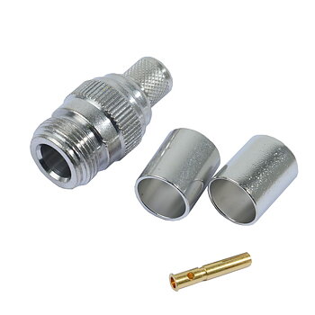 Coaxial connector N-female, RG-213/RG214 50ohm
