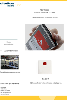 ALERT5000 Wireless dect alarm system