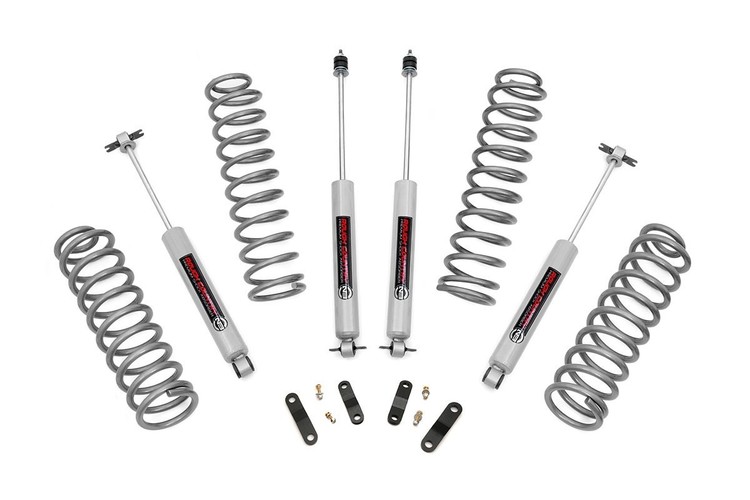 Rough Country 2.5" Lift Kit Incl. Shock Absorber - Jeep JKU