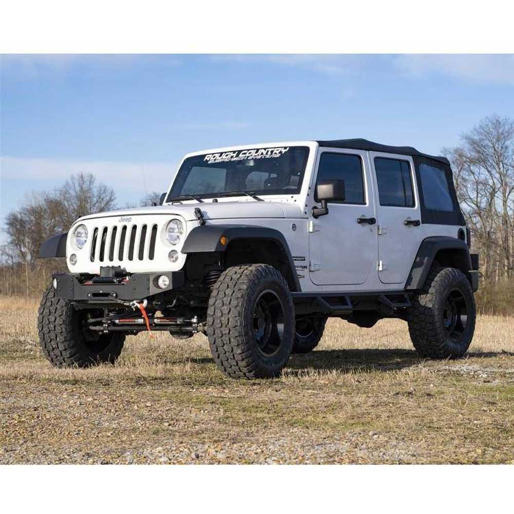 Rough Country 3.25" Lift Kit Incl. Shock Absorbers - Jeep JKU - 2