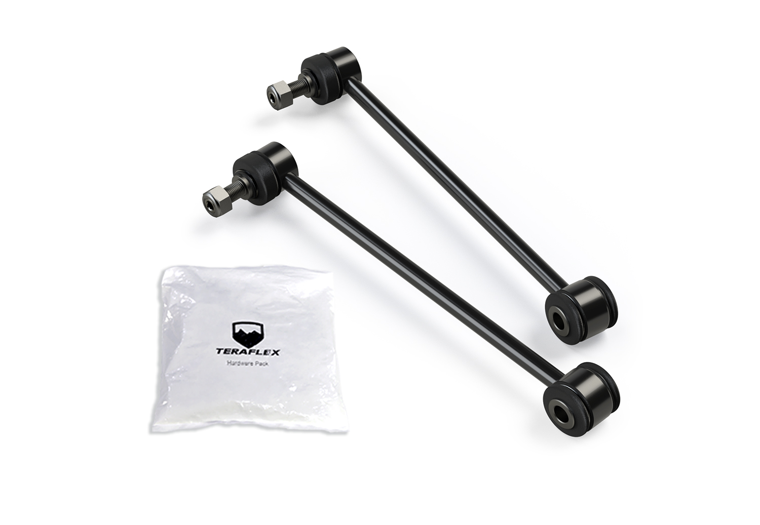 Teraflex 11.5" Rear Sway Bar Link Kit with Swivel Stud 2.5-4.5" Lift - Jeep JL & JLU