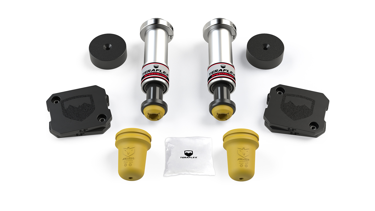 Teraflex SpeedBump & Progressive Bump Stop Kit Front & Rear 2.5-3.5" Lift - Jeep Gladiator JT