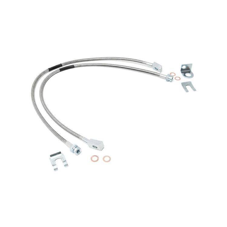 Rough Country Brake Hoses Front 4-6" Lift - Jeep TJ