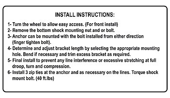 Teraflex Brake Line Anchor Kit with 5 Mounting Holes