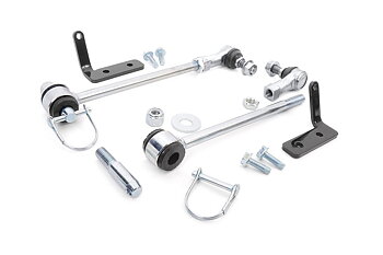 Rough Country Front Quick Disconnect Sway Bar Links 3.5-6" - Jeep JK& JKU