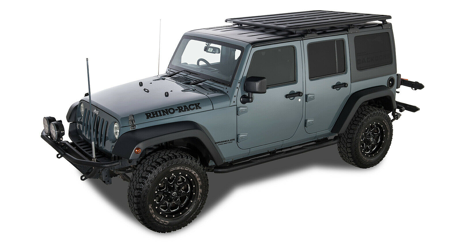 Rhino-Rack Pioneer Backbone Roof Rack W Quick Release - Jeep JKU 4D