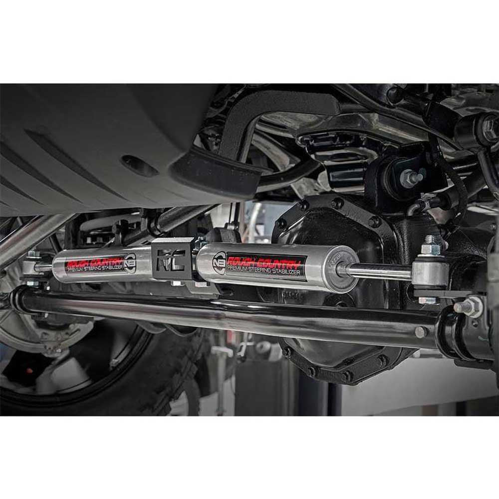 Rough Country N3 Premium Dual Steering Stabilizer 2.5-8" Lift - Jeep JL, JLU & JT - 2