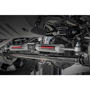 Rough Country N3 Premium Dual Steering Stabilizer 2.5-8" Lift - Jeep JL, JLU & JT