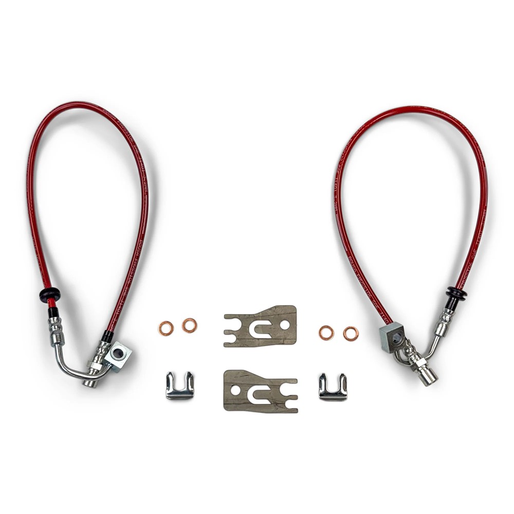 Clayton Off Road HD Rear Brake Lines 24" 0-5" Lift - Jeep JL 392, 4xe & Xtreme Recon - 2