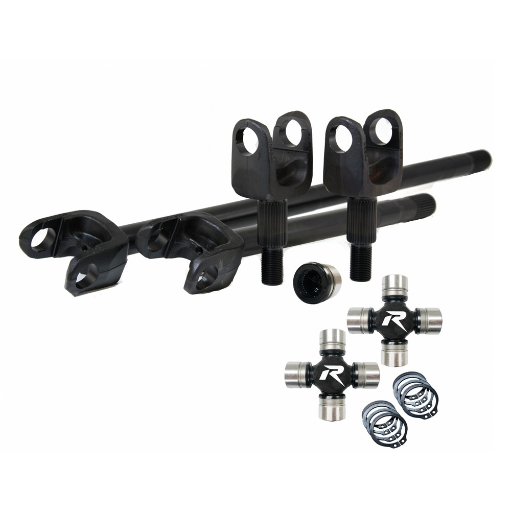 Revolution Gear HD Front Axle Shaft Kit 1350 U-Joints Dana 44 - Jeep JK Rubicon