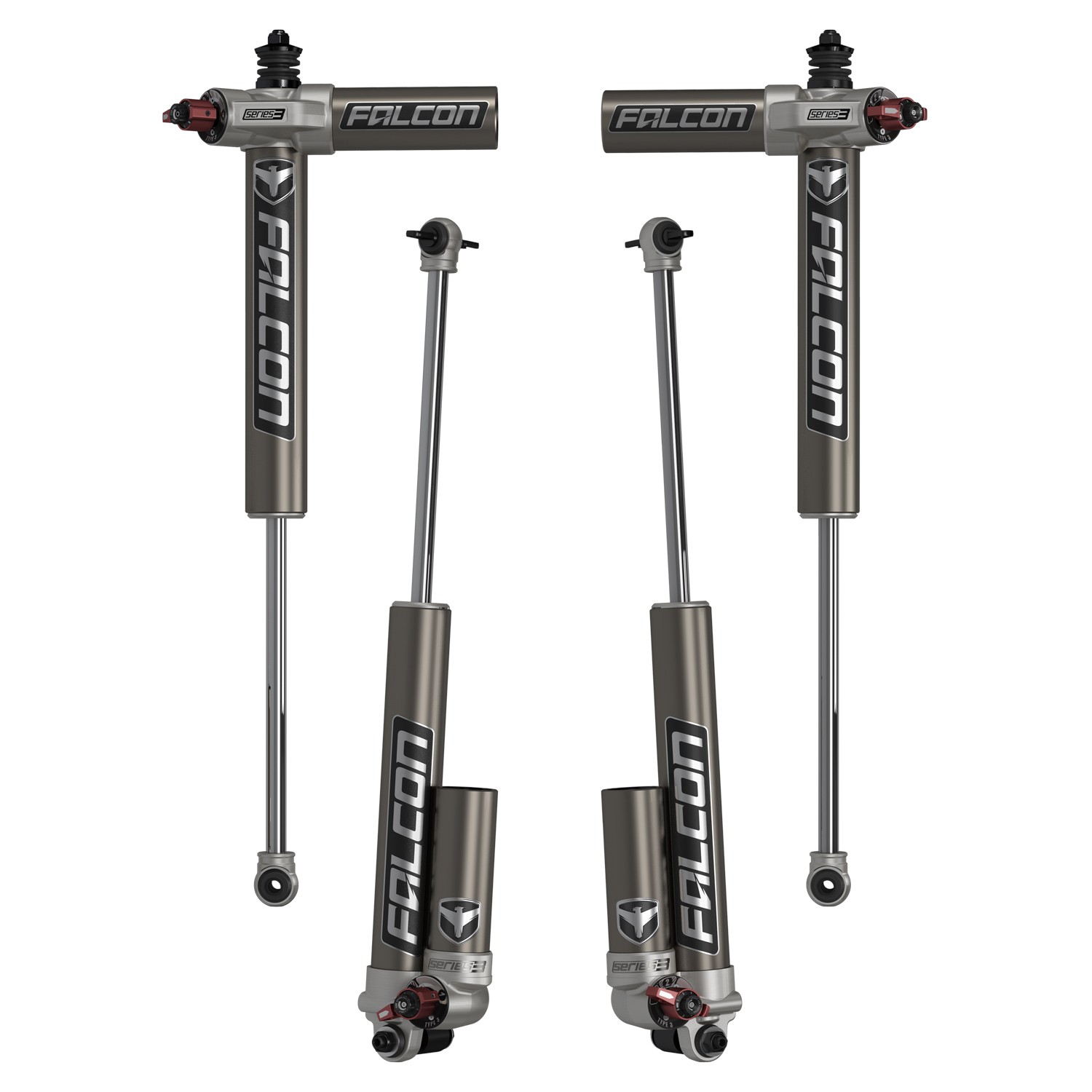 Falcon 3.3 SP2 Fast Adjust Reservoir Shock Absorber Kit - Jeep JK