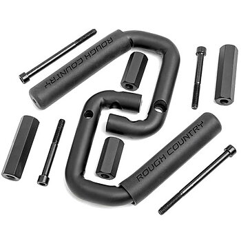 Rough Country Steel Front Grab Handles - Jeep JKU 4 Doors
