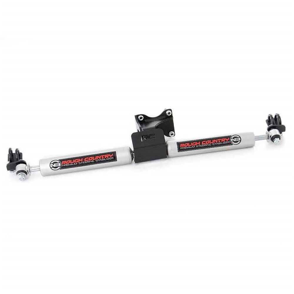 Rough Country N3 Premium Dual Steering Stabilizer 2-8" Lift - Jeep JK & JKU