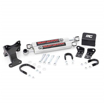 Rough Country N3 Premium Dual Steering Stabilizer 2-8" Lift - Jeep JK & JKU