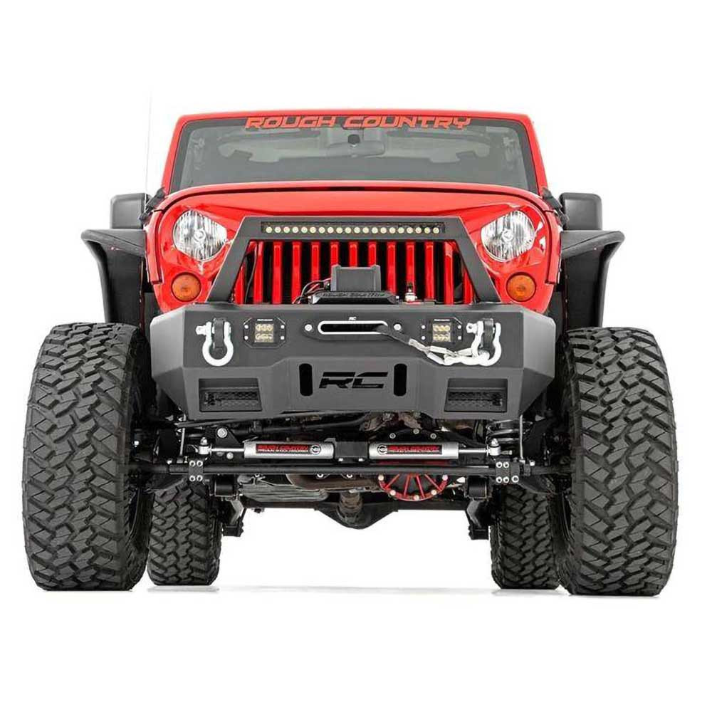 Rough Country N3 Premium Dual Steering Stabilizer 2-8" Lift - Jeep JK & JKU - 4