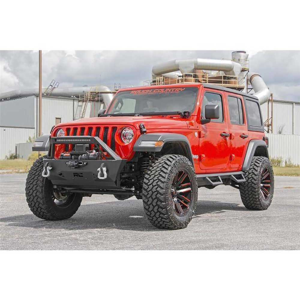 Rough Country Black Series 50" LED Light Bar with Hood Brackets - Jeep JL, JLU & JT - 5
