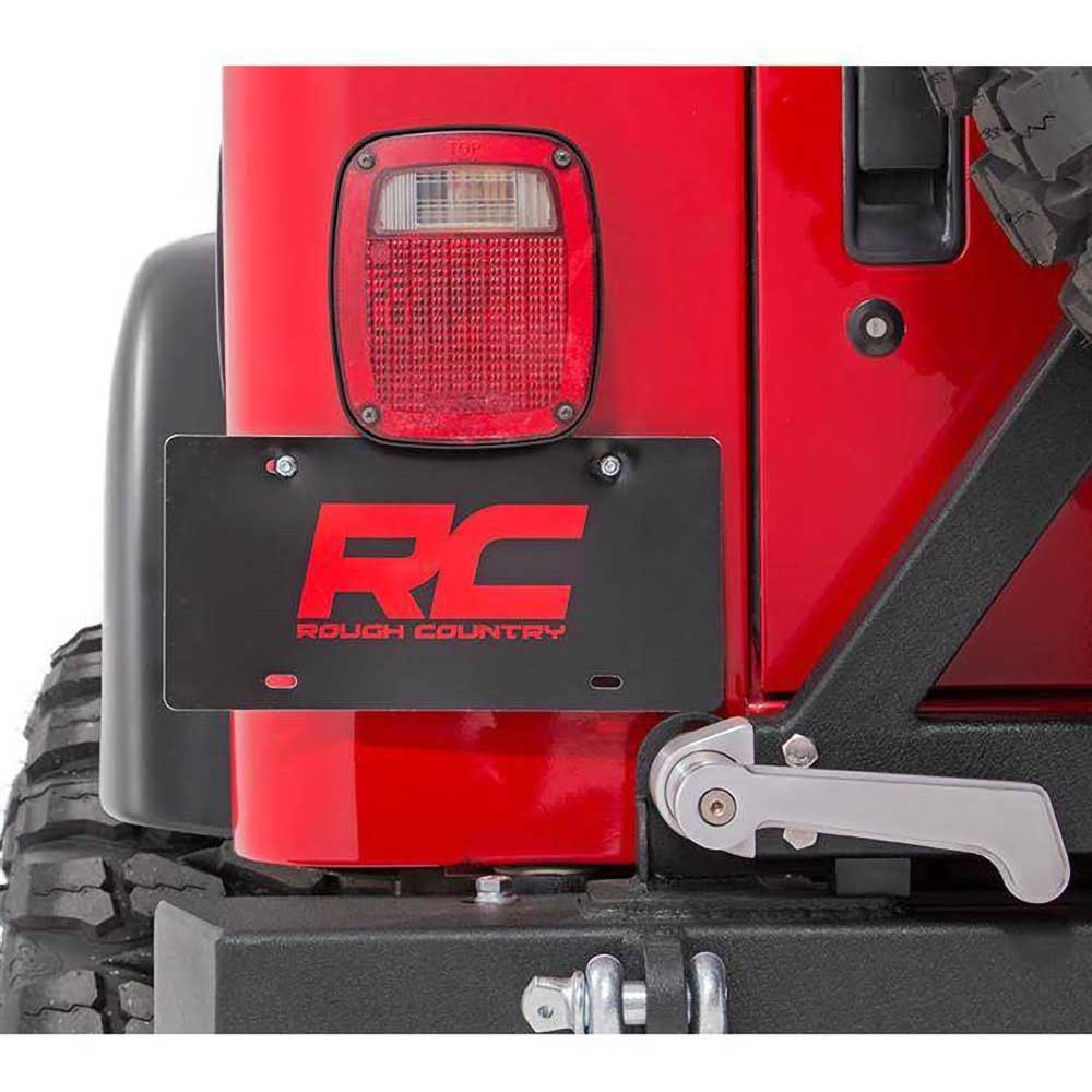 Rough Country License Plate Relocation Bracket - Jeep TJ & LJ - 3