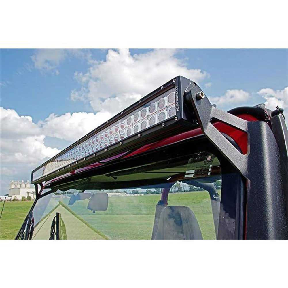 Rough Country Upper Windshield Light Bar Mounts 50" Straight - Jeep YJ - 3