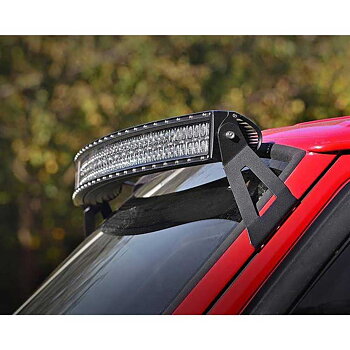 Rough Country Upper Windshield Light Bar Mounts 50" Curved - Jeep Cherokee XJ