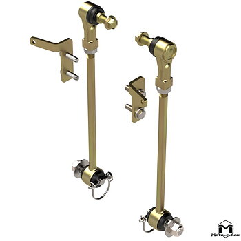 Metalcloak Sway Bar Quick Disconnect, 14.5" - Jeep JK & JKU