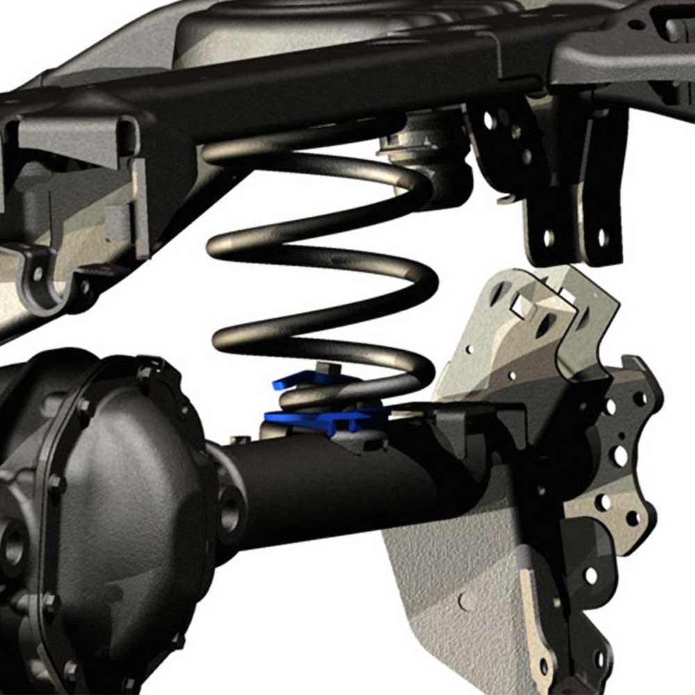 Rough Country Rear Coil Spring Correction Plates 3.5-6" Lift - Jeep JK & JKU - 3