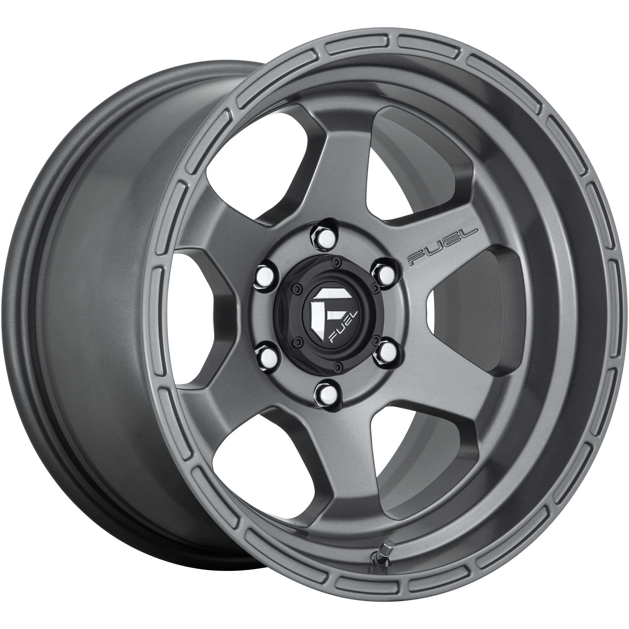 Fuel Shok 17x9" 4.5BS Matte Anthracite - Jeep JK, JL & JT