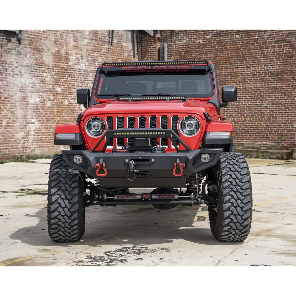 Rough Country Black Series 50" LED Light Bar White DRL with Windshield Mount - Jeep JL, JLU & JT - 9