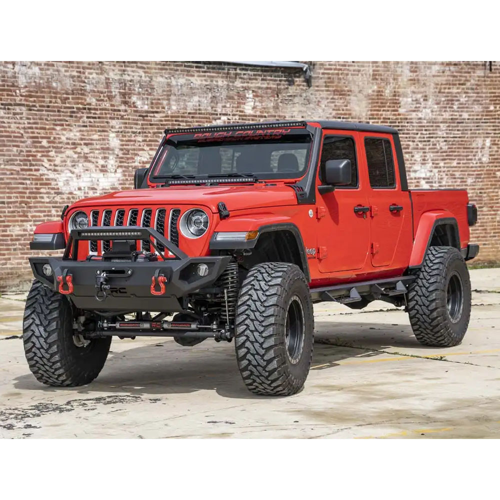 Rough Country Black Series 50" LED Light Bar White DRL with Windshield Mount - Jeep JL, JLU & JT - 10
