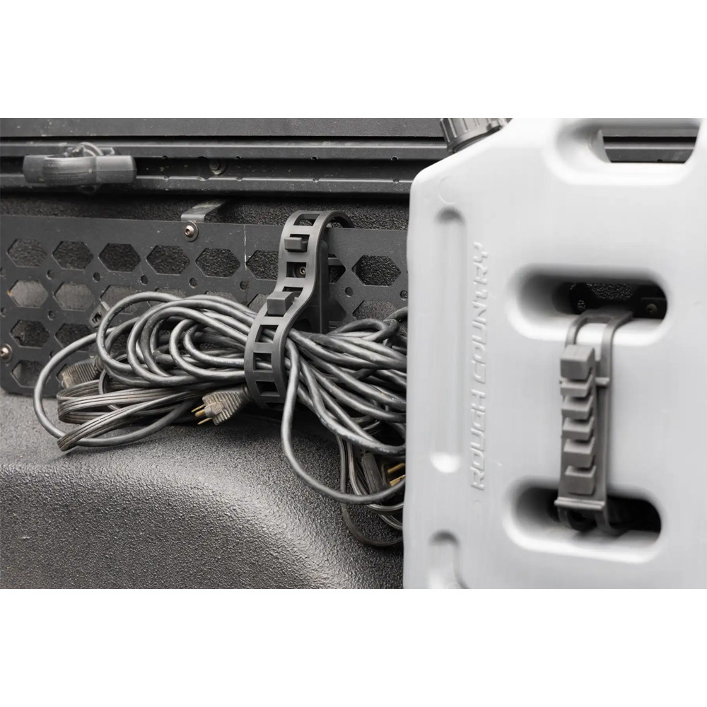 Rough Country Rubber MOLLE Clamp 0.5-4.5" Pair - 4
