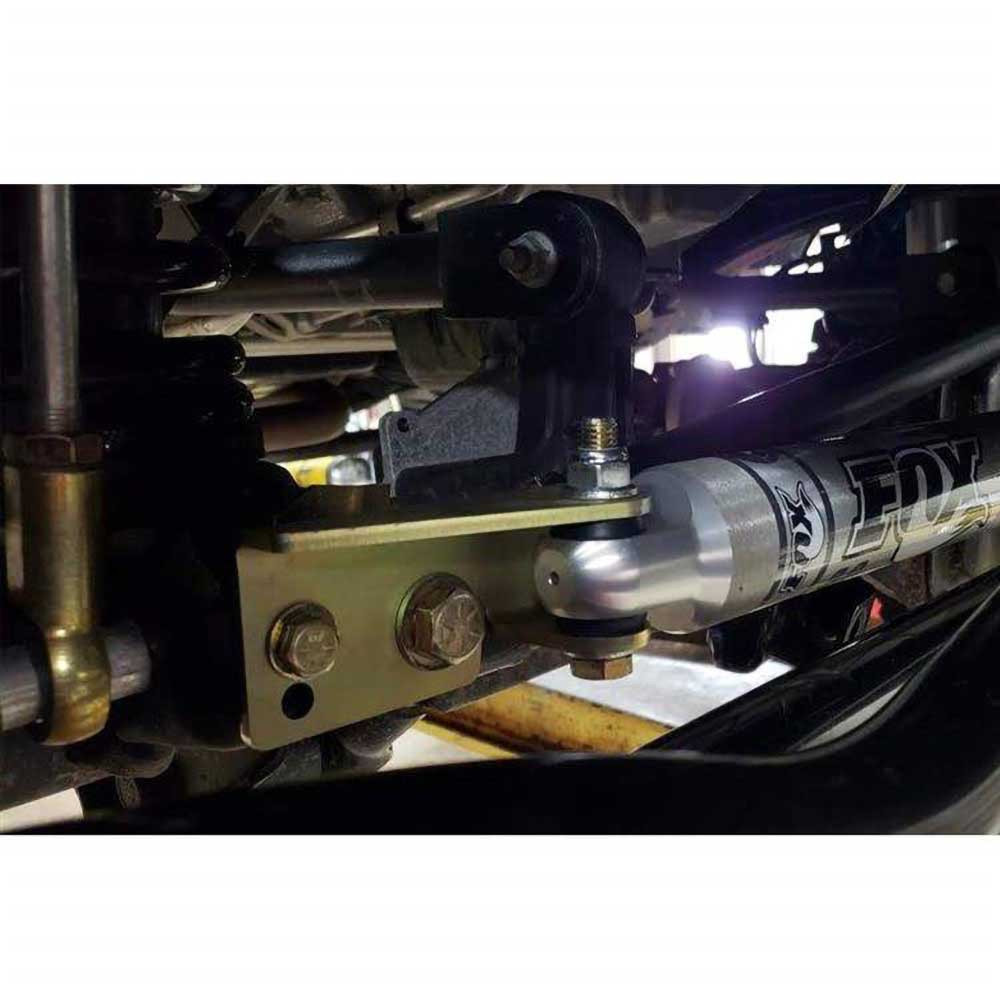 Clayton Off Road Steering Stabilizer Relocation Bracket - Jeep JK, JL & JT - 4