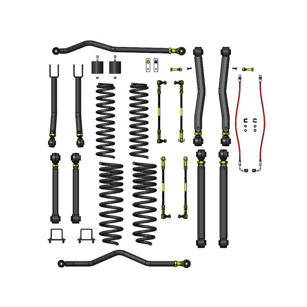 Clayton Off Road Overland+ 3.5" Lift Kit Diesel - Jeep Gladiator JT - 2