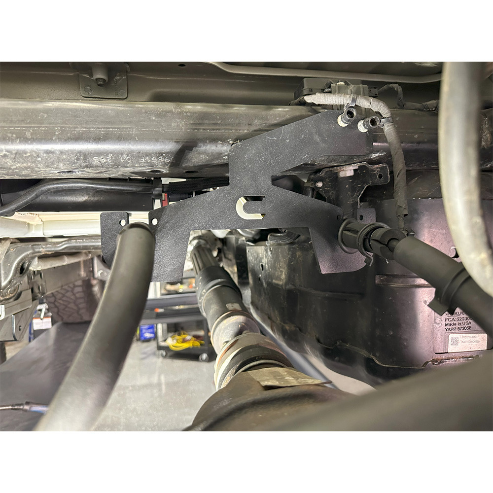Clayton Off Road Parking Brake Cable Relocation Bracket - Jeep JL & JLU - 3