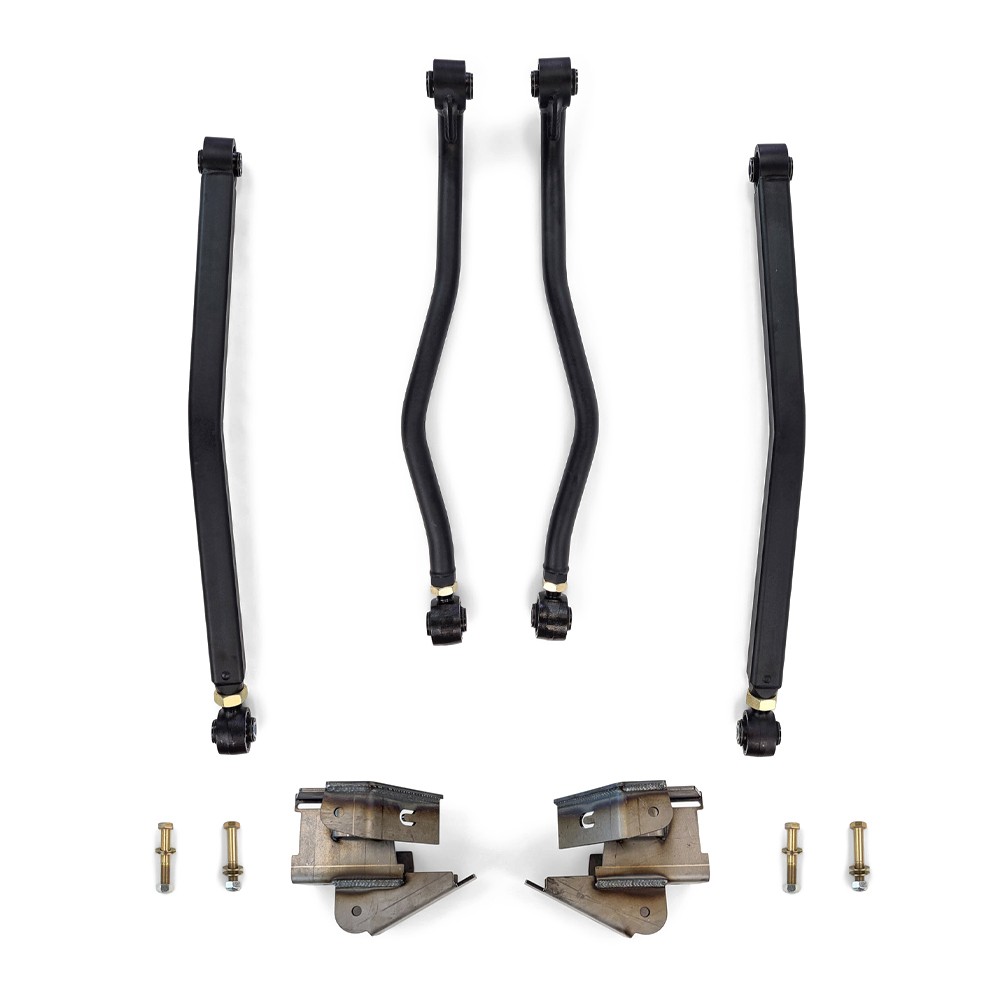 Clayton Off Road Overland+ Rear Adjustable Long Arm Kit 0-6" Lift - Jeep JLU 4 Doors