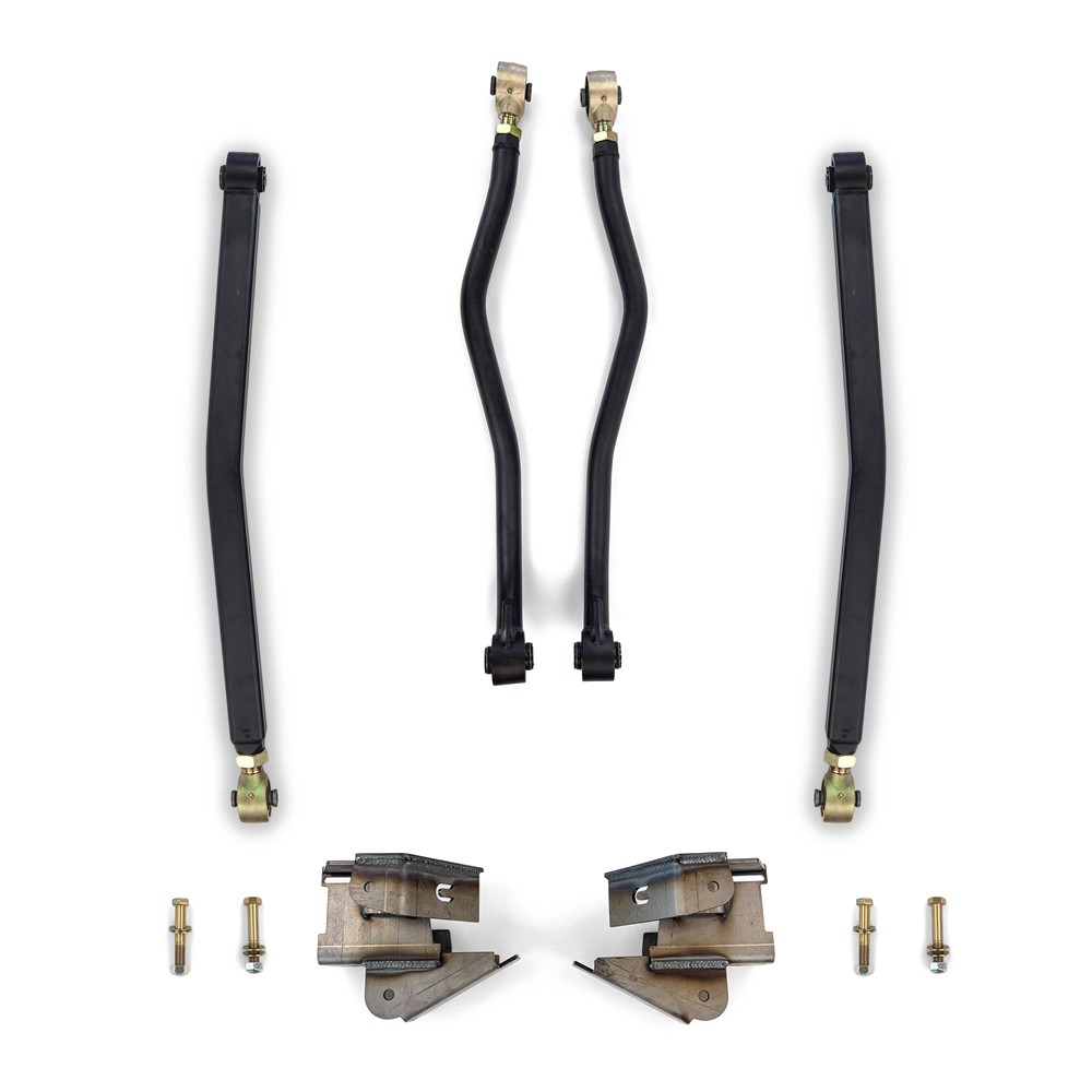 Clayton Off Road Premium Rear Adjustable Long Arm Kit 0-6" Lift - Jeep JLU 4 Doors